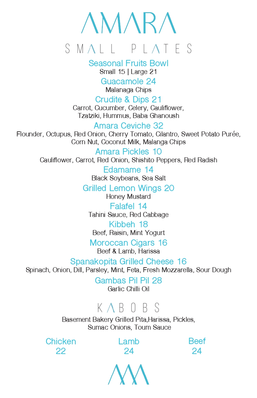 AMARA BEACH — Lunch